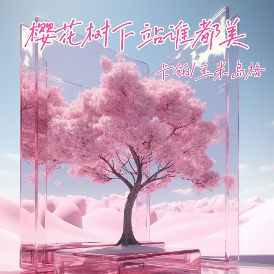 樱花树下站谁都美 (伴奏)