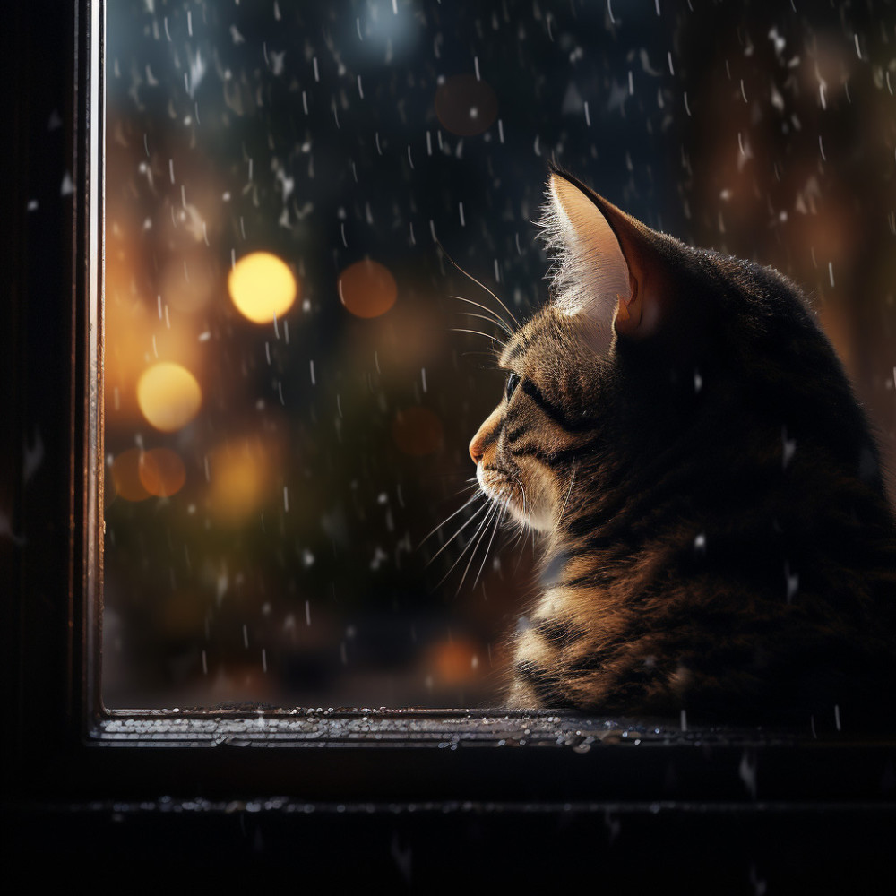 Día De Lluvia En La Serenidad De Los Gatitos