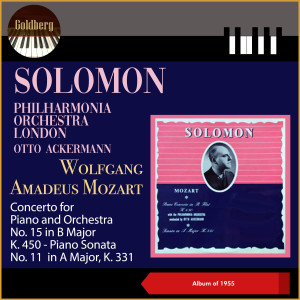 Album Wolfgang Amadeus Mozart: Concerto for Piano and Orchestra No. 15 in B Major, K. 450 - Piano Sonata No. 11 in A Major, K. 331 (Album of 1955) oleh Solomon