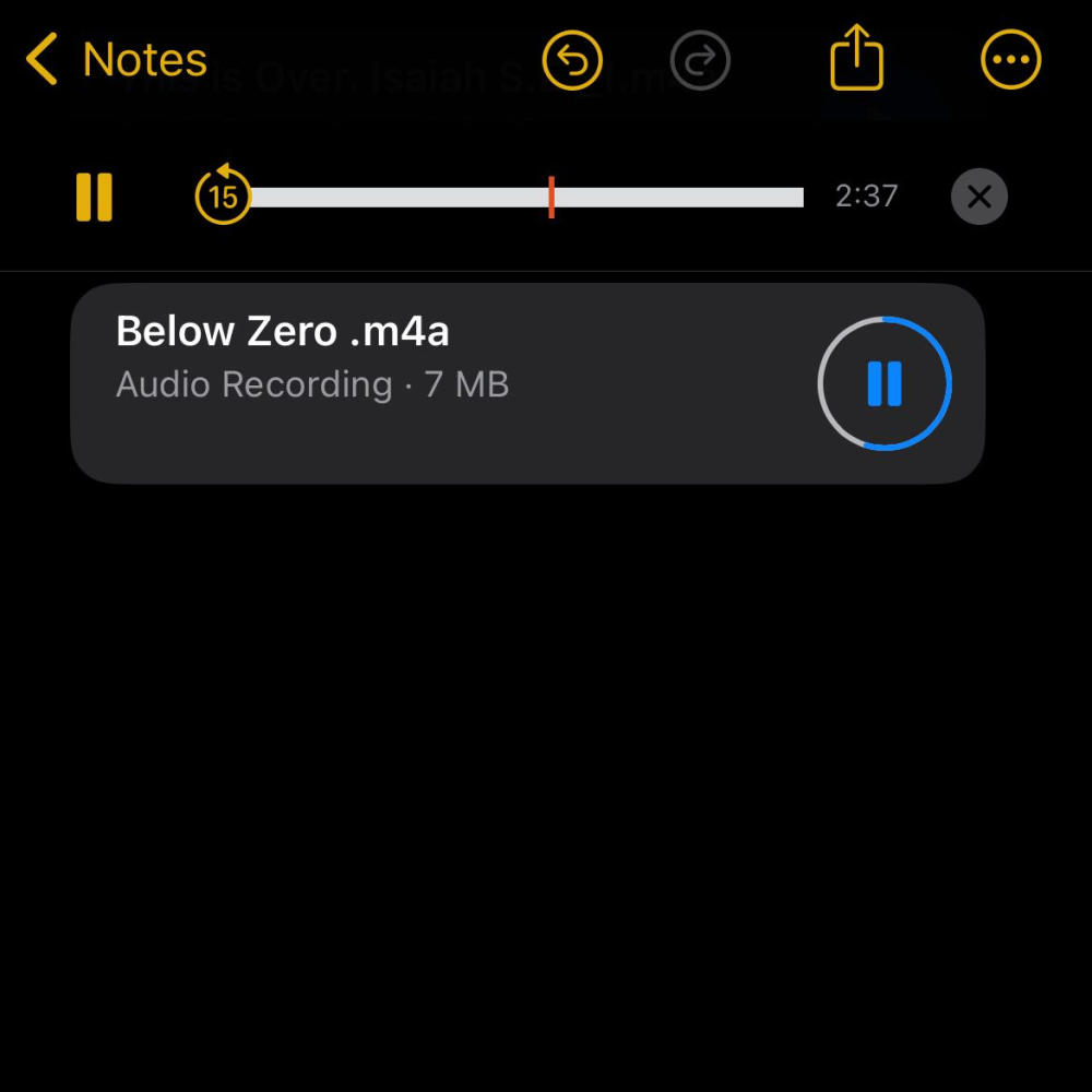 Below Zero (Explicit)