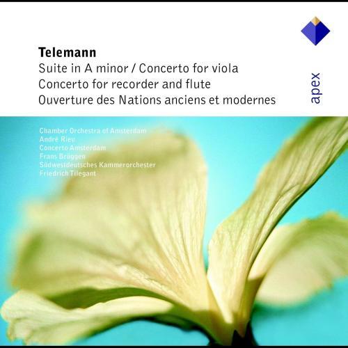 Telemann : Concerto for Recorder, Flute & Strings in E minor TWV52, e1 : I Largo