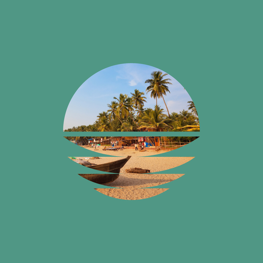 Palms & Ocean Waves V