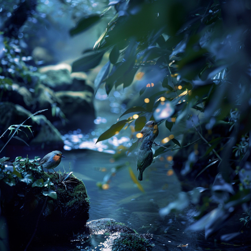 Creek’s Nighttime Melody for Rest
