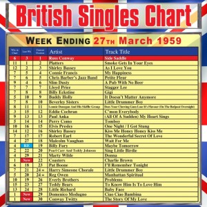 Album British Singles Chart - Week Ending 27 March 1959 from Various Artists