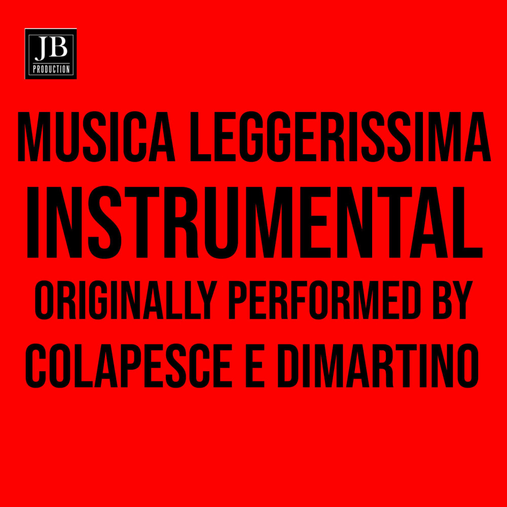 Musica leggerissima (Instrumental originally performed by colapesce e dimartino)