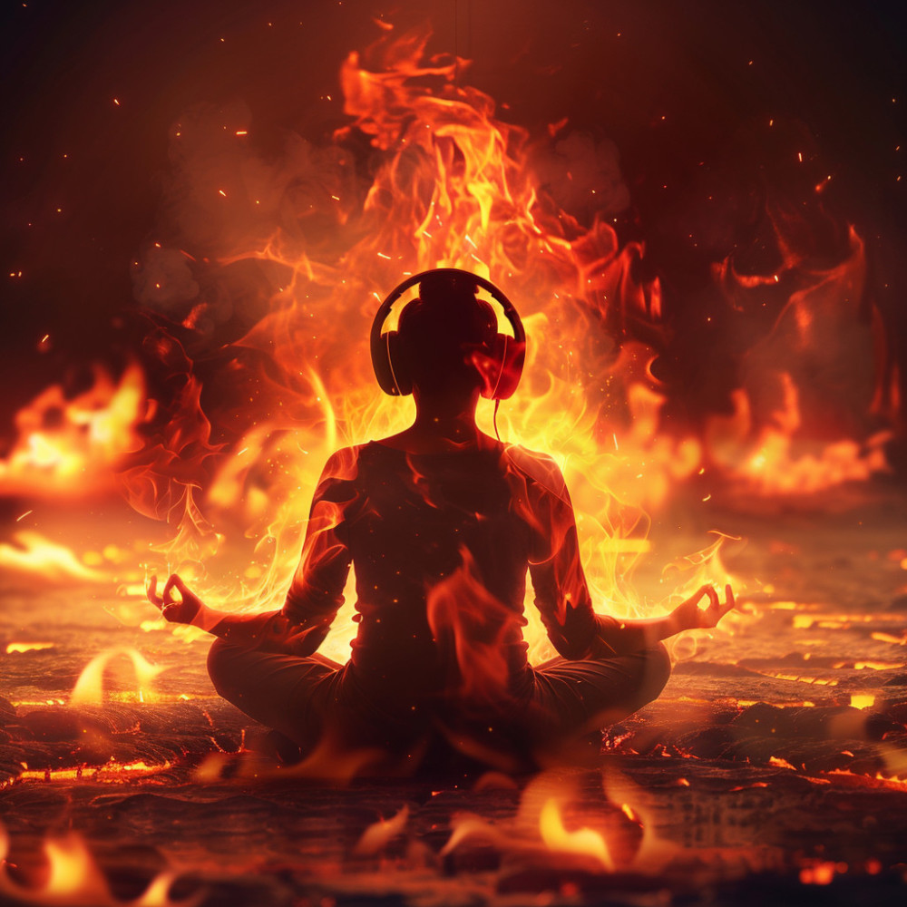 Flame's Serene Flow