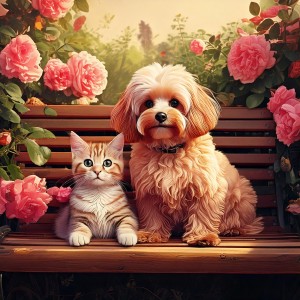 Cheerful Harmonies的專輯Tranquil Lofi Sounds for Peaceful Pet Naps