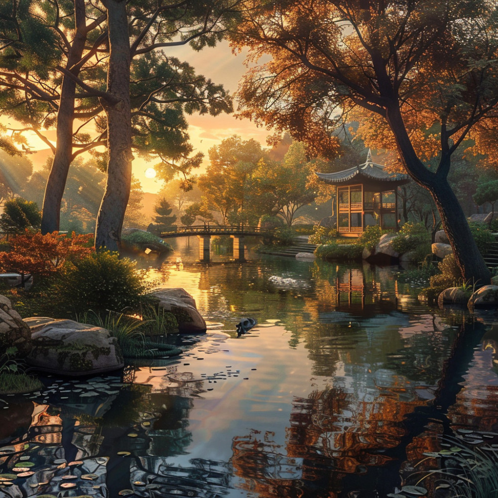 Peaceful Melodies Drift Through Air