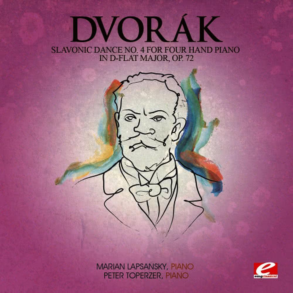 Slavonic Dance No. 4 for Four Hand Piano in D-Flat Major, Op. 72 (Dumka)