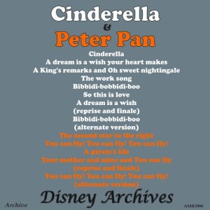 Cinderella / Peter Pan (Original Motion Picture Soundtrack)