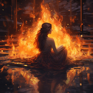 Fire Serenity: Melodic Relaxation Echo