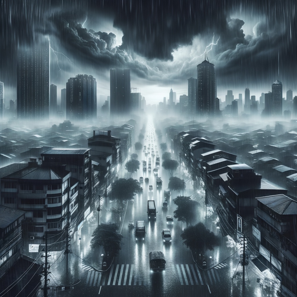 Heavy Rain as I Walk Through My City in the Afternoon 9