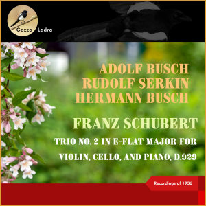 Adolf Busch的專輯Franz Schubert: Trio No. 2 In E-Flat Major for Violin, Cello, and Piano, D.929 (Recordings of 1936)