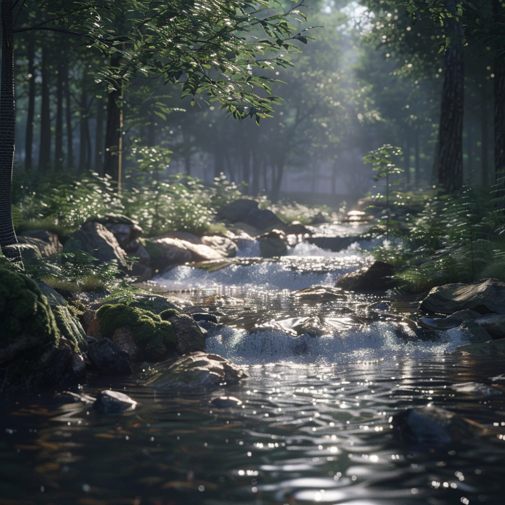 Tranquil Brook Sounds for Gentle Calm