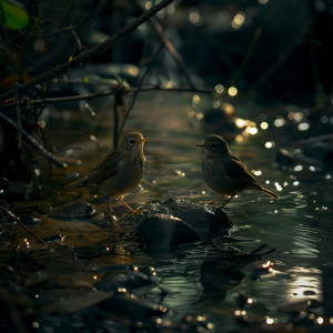 Night Sounds Association的專輯Restful Night with Binaural Creek Birds and Nature Sounds