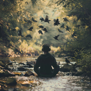 Sleepville的專輯Binaural Birds Relaxation: Creek and Nature’s Harmony - 92 88 Hz