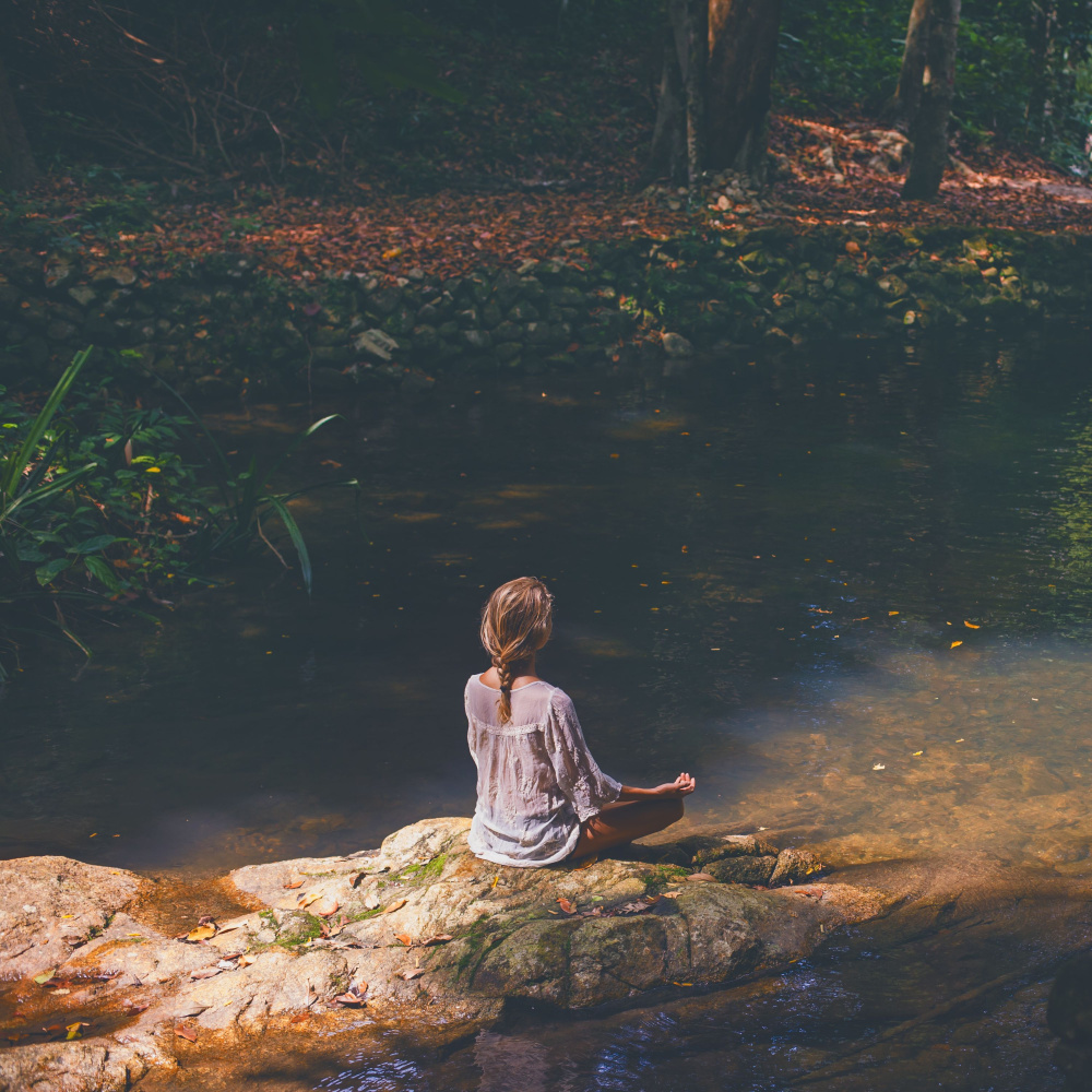 Mind's Journey Along Stream