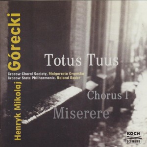 Roland Bader的專輯Górecki - Totus Tuus - Chorus I - Misere