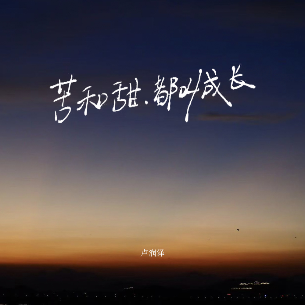 苦和甜，都叫成长 (伴奏)