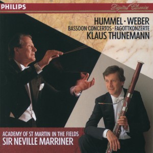 อัลบัม Hummel / Weber: Bassoon Concertos ศิลปิน Neville Marriner