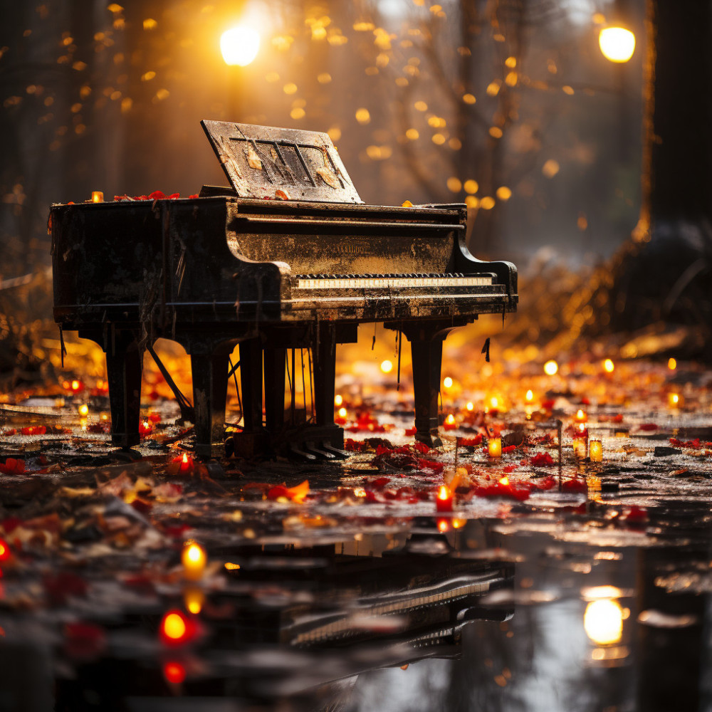 Escape A La Lluvia Con Alegre Piano