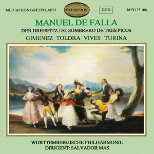 อัลบัม De Falla: The Three Cornered Hat & works by Gimenez, Toldra, Vives & Turina ศิลปิน Württemberg Philharmonic Orchestra of Reutlingen