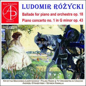 Andrzej Straszyński的專輯Ludomir Różycki: Ballade Op. 18 - Piano Concerto No. 1 (World Premiere Recording)