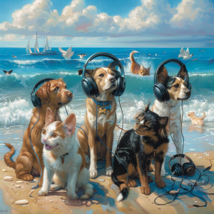 อัลบัม Pets and Ocean Waves: Soothing Sounds ศิลปิน Sleepy Pets