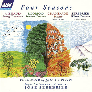 อัลบัม Milhaud: Concertino de printemps / Rodrigo: Concierto de estio / Chaminade: Automne / Serebrier: Winter Concerto ศิลปิน Michael Guttman
