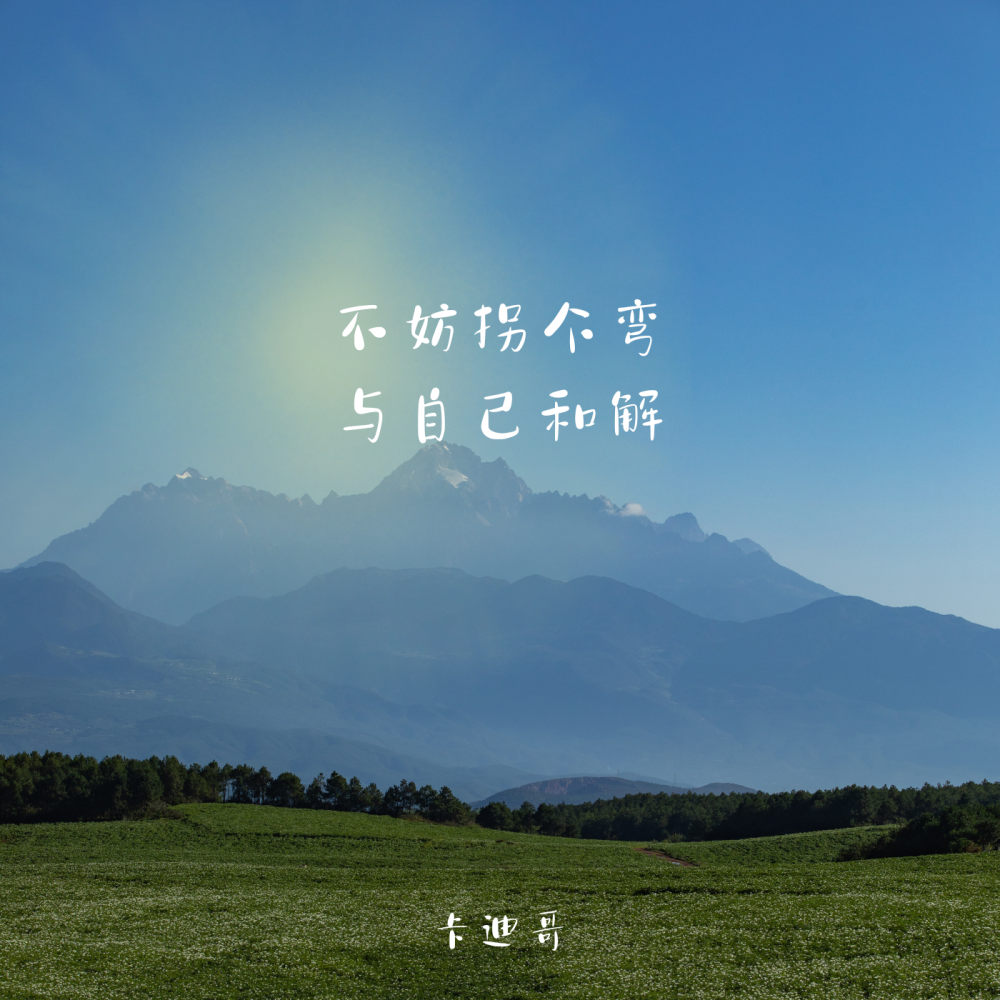 不妨拐个弯与自己和解
