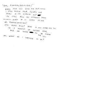 Jaso的專輯Oh, Formaldehyde! (Death Ballad)