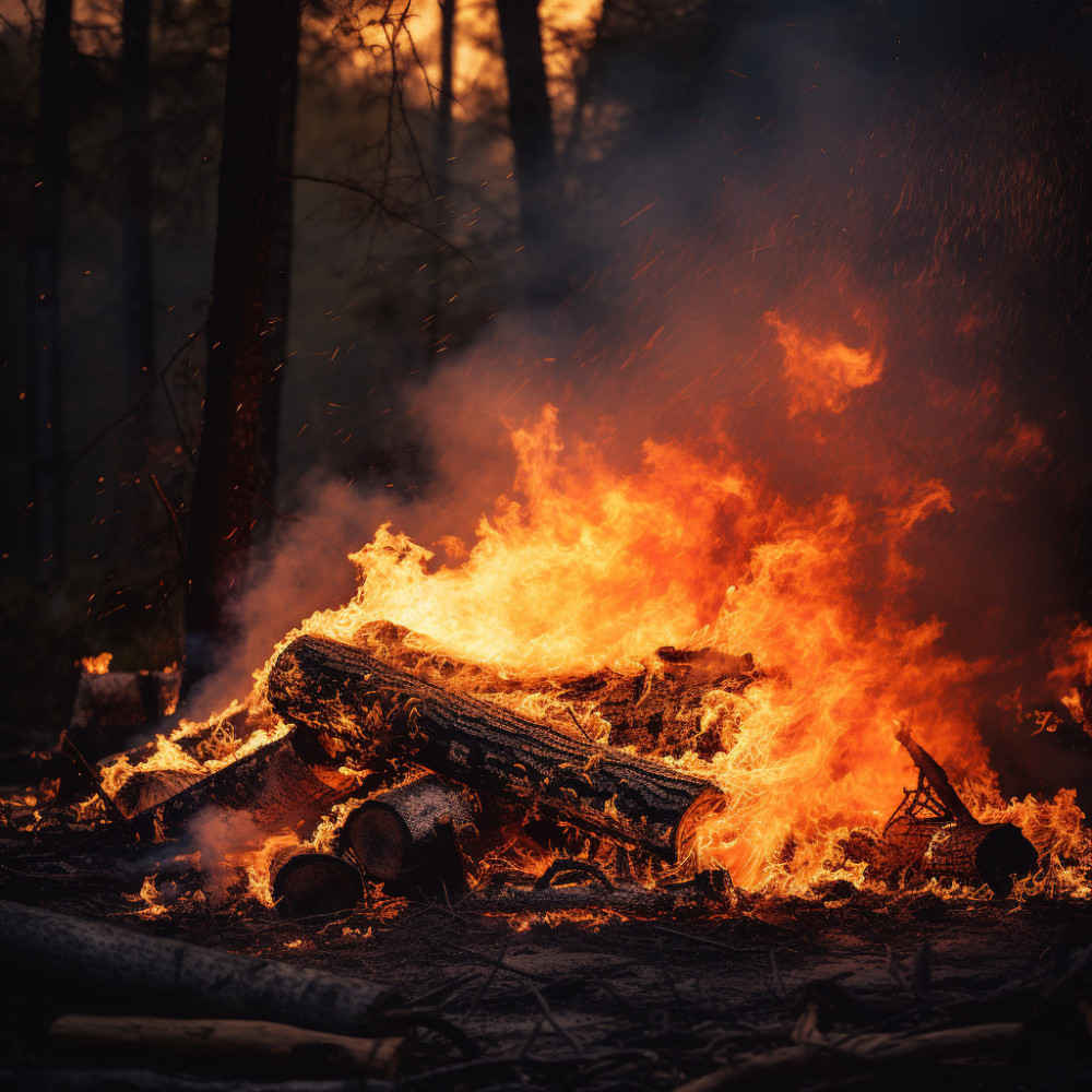 Fuego Relajante Con Una Armonía Tranquila