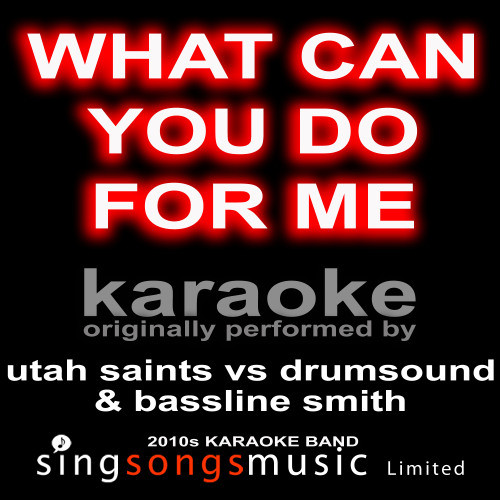 What Can You Do for Me (Originally Performed By Utah Saints vs Drumsound & Bassline Smith) [Karaoke Audio Version] (Karaoke Audio Version)