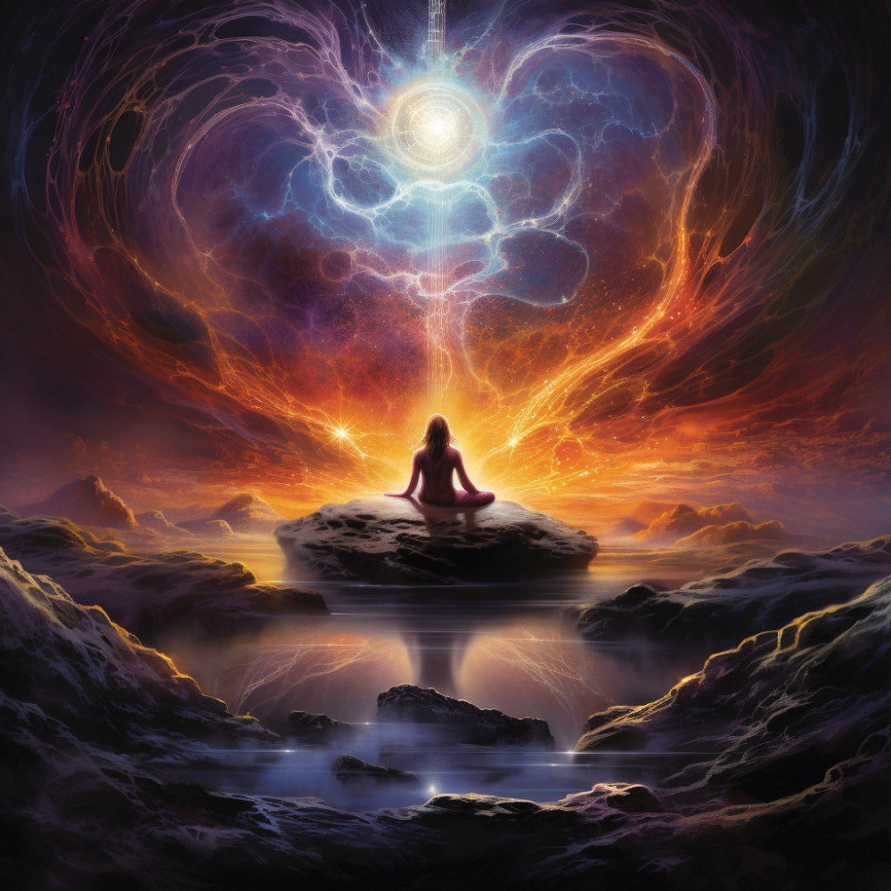 Serenity Ocean Birds Fire Mindfulness