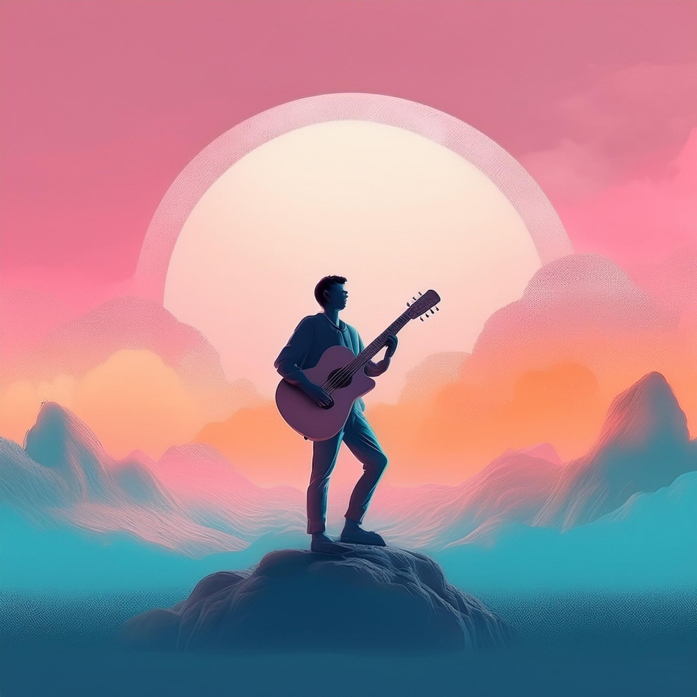 Reflejo De Cuerdas De Guitarra