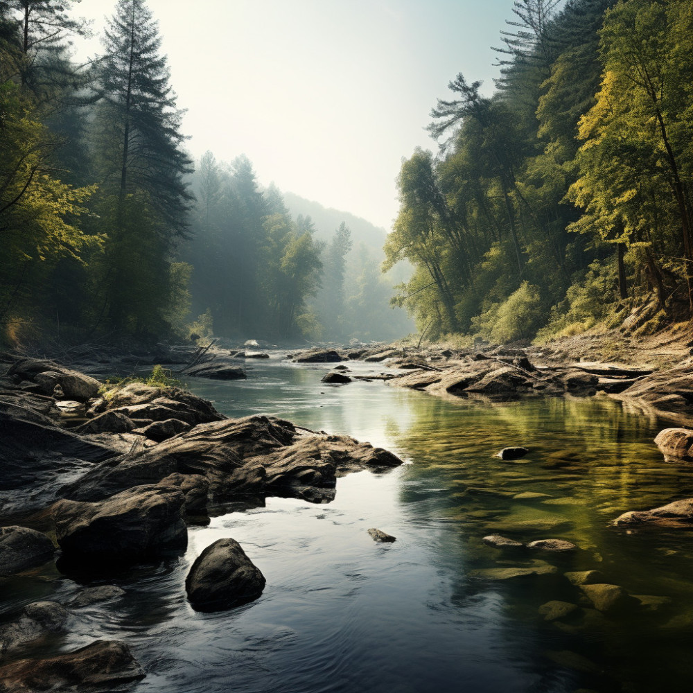 River's Harmony in Mental Focus