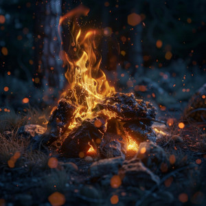 อัลบัม Binaural Bonfire Echoes for Serene Relaxation ศิลปิน Fire Sounds
