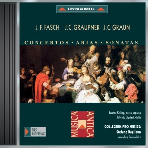 Collegium Pro Musica的專輯Fasch / Graupner / Graun: Recorder Sonatas and Concertos