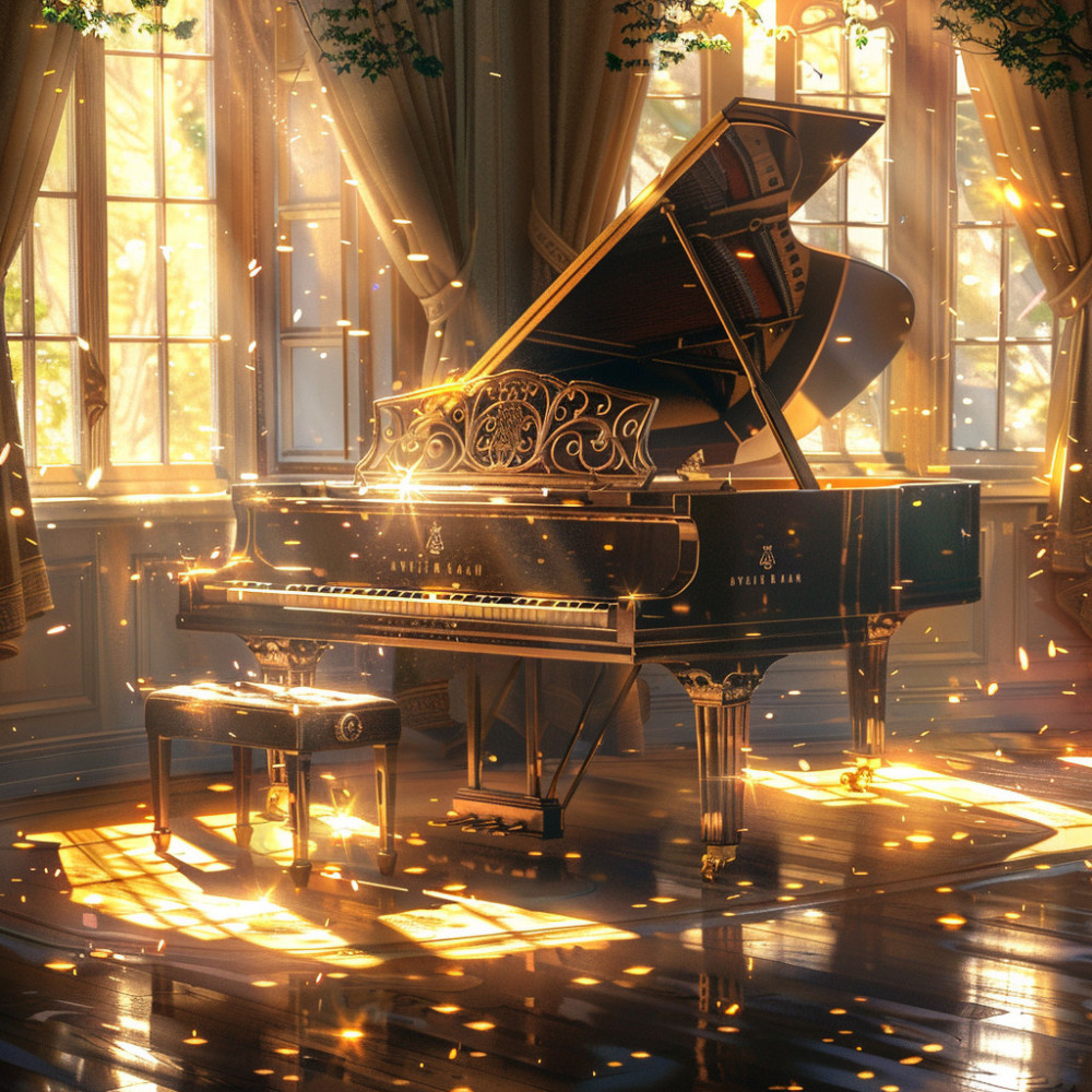 Piano Místico En El Camino Estrellado