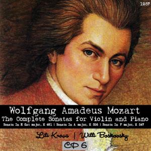 Wolfgang Amadeus Mozart : The Complete Sonatas for Violin and Piano, CD 6  (1957)