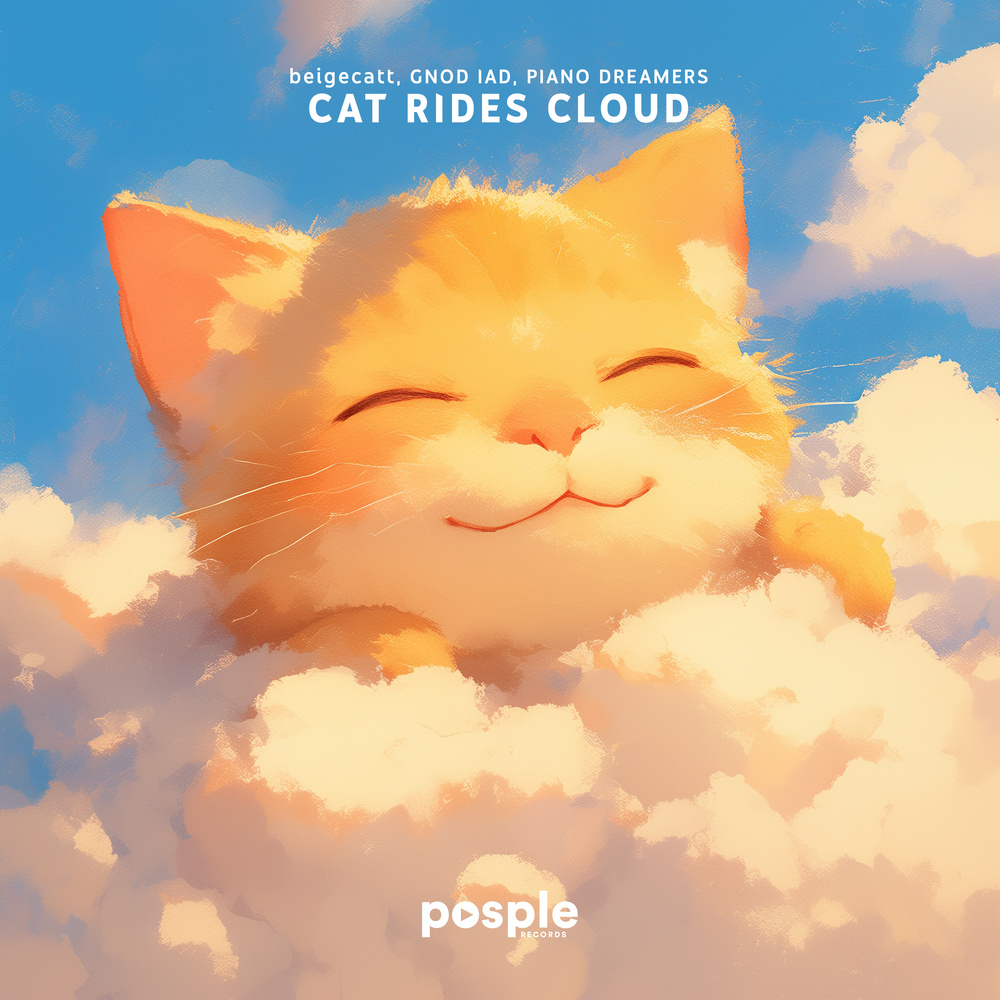 Cat Rides Cloud (with water sounds)