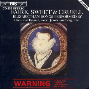 Christina Högman的专辑Elizabethan Songs