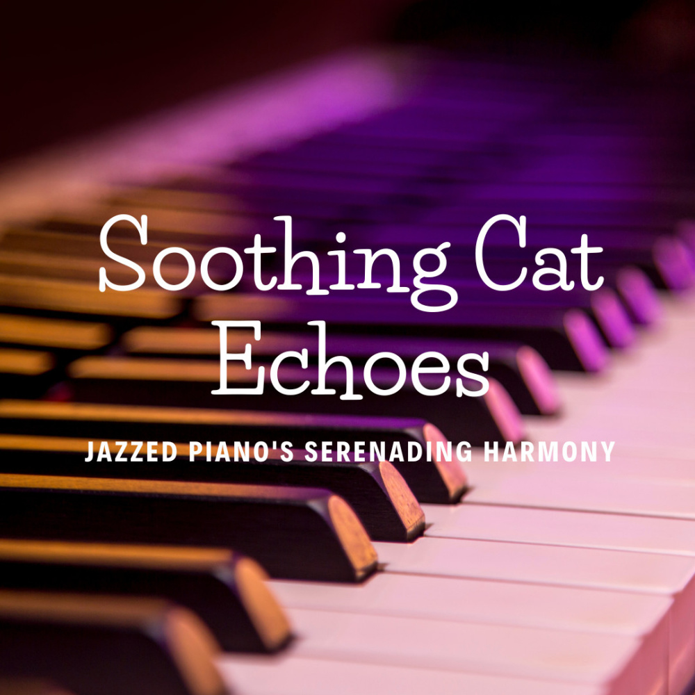 Elevated Cat Echoes: Jazzed Piano's Whispers of Serenity