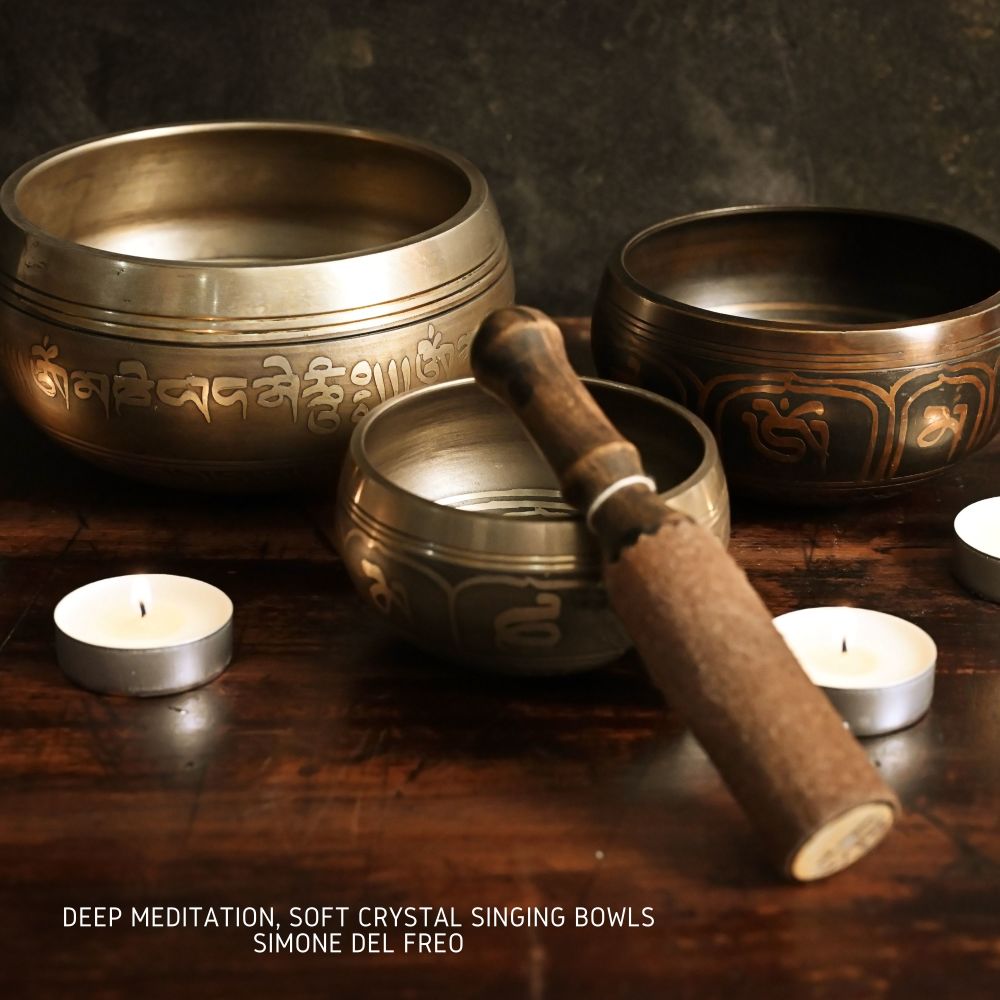 Deep Meditation, Soft crystal singing bowls