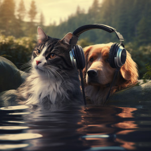 อัลบัม Binaural Pets by the Water: Calming Streams ศิลปิน Binaural Beats Work Music