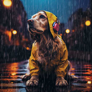 Rainfall Pup's Dreamy Aria: Music in the Rain