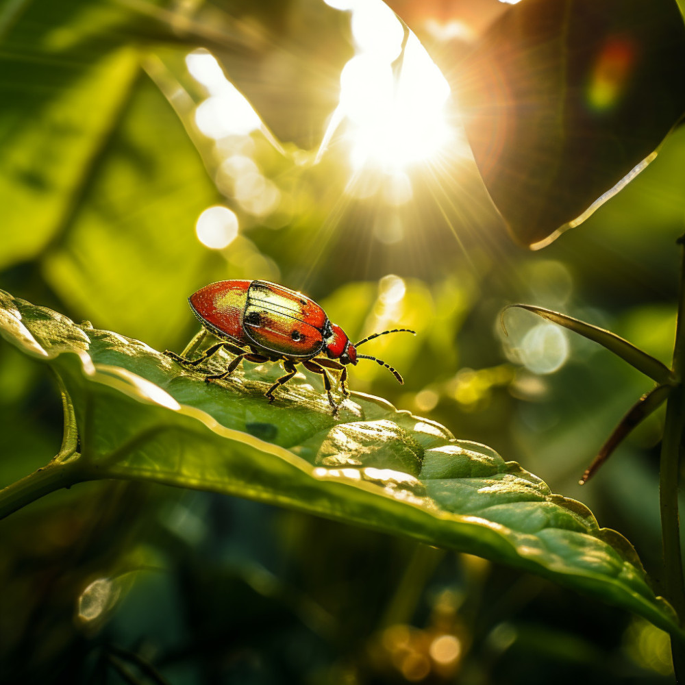 Buzzing Serenity: A Bug's Ode to Nature