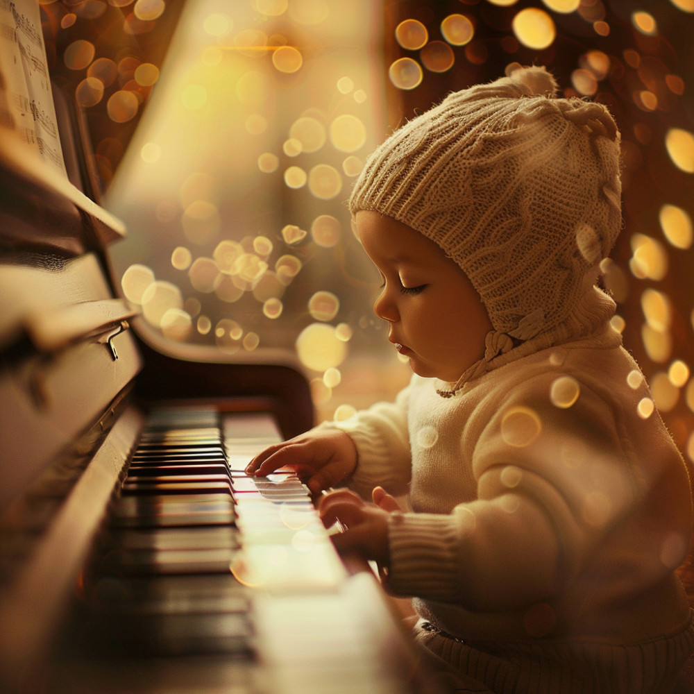 Serenidad Del Crepúsculo Para El Bebé En Piano