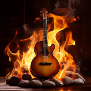 อัลบัม Spa Guitar Flames: Relaxing Strums and Fire Ambiance ศิลปิน Easy Listening Guitar