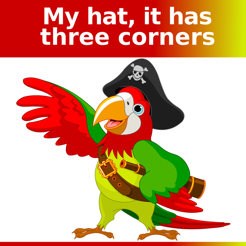 My hat, it has three corners (Harp Version)